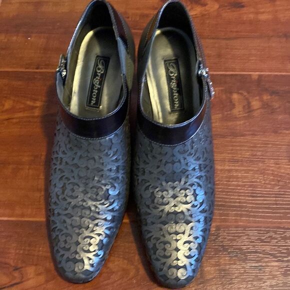 Brighton “Rhythm” Laser Cut Pewter Metallic Booties Size 9 - Picture 4 of 9
